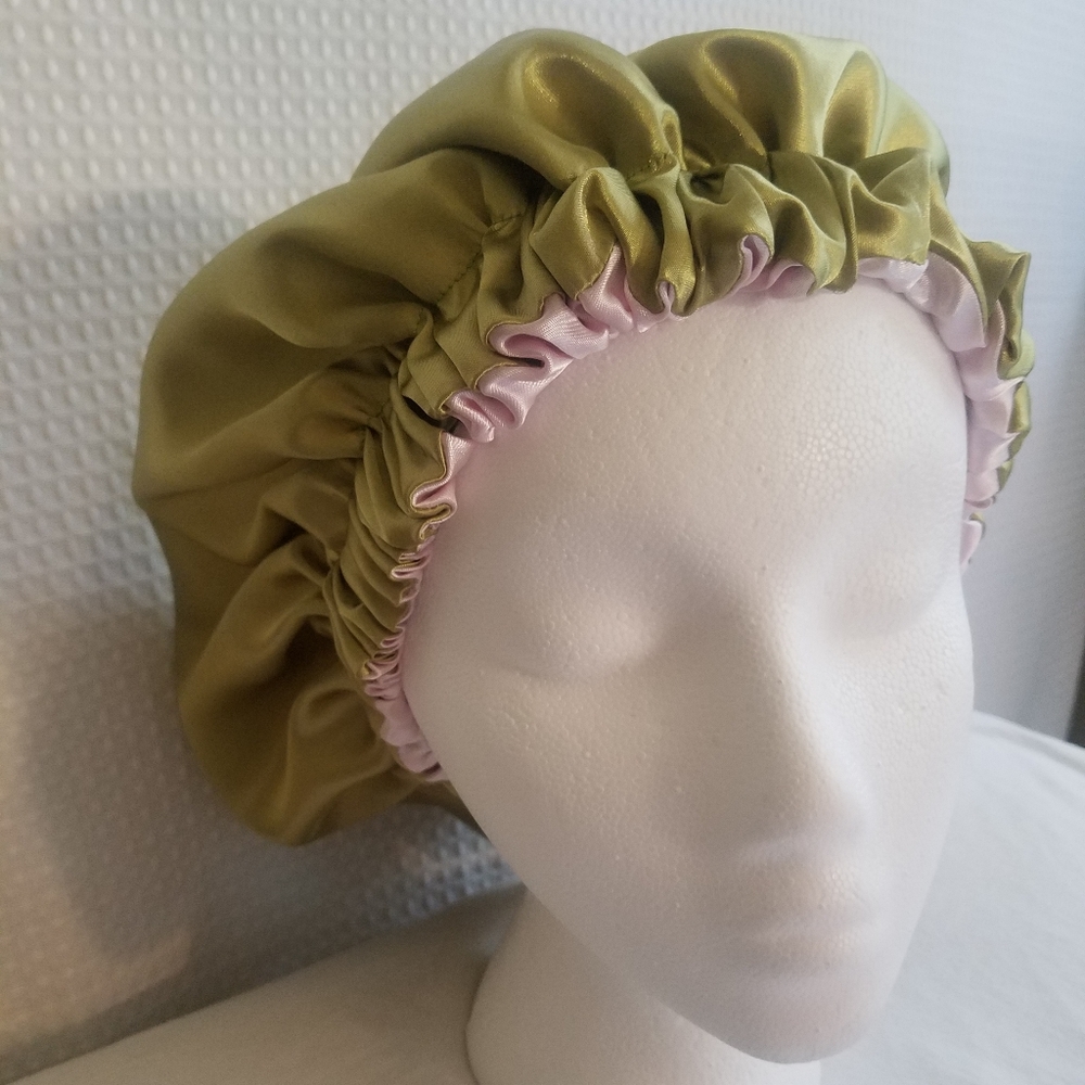 Satin reversabel hair bonnet